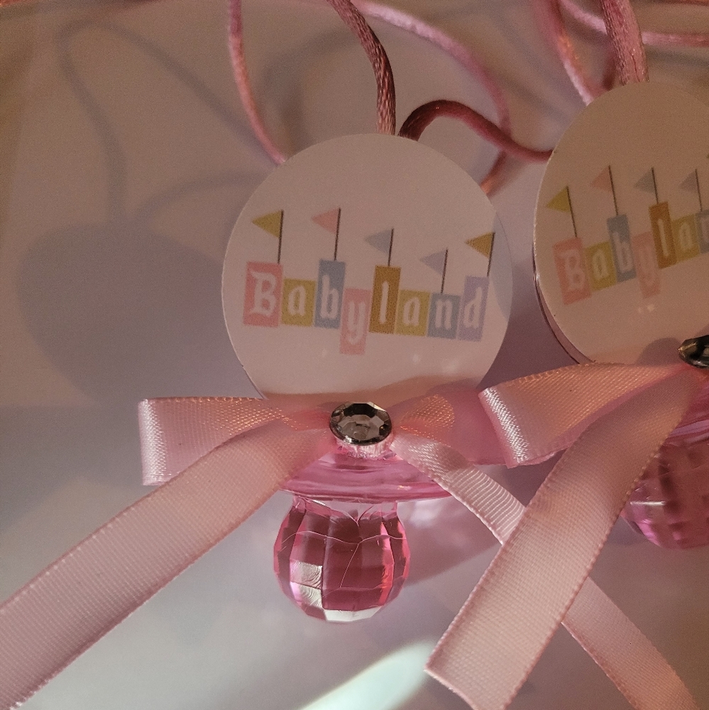 Babyland Disneyland Baby Shower Pacifiers Guest Favor Necklaces